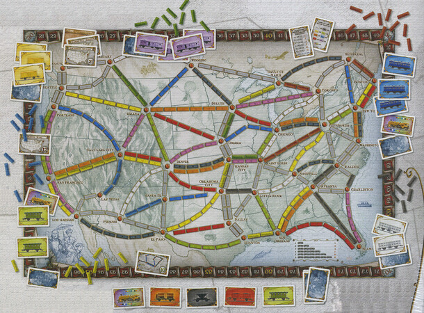 Ticket to Ride Brädspel Det ursprungliga Ticket to Ride-spelet 